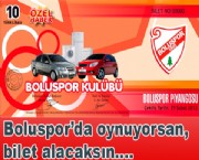 Boluspor'da oynuyorsan, bilet alacaksın