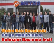 Metro Batı Karadeniz Bölge Müdüründen Boluspor basınına Jest!