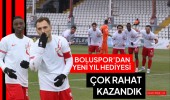 Boluspor’dan yeni yıl hediyesi çok rahat kazandık