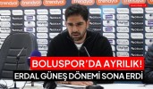 Boluspor’da, Erdal Güneş ile yollar ayrıldı