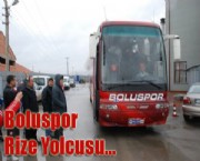 Boluspor Rize'ye gitti