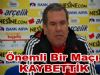 Levent Eriş 'Önemli Bir Maçı Kaybetik'