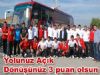 Yolunuz Açık Dönüşünüz Üç puan Olsun