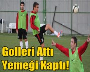 Golleri Attı Yemeği Kaptı