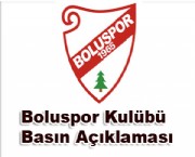 Boluspor dan Basın açıklaması