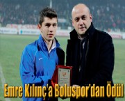 Emre Kılınç'a Boluspor'dan Ödül