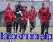 Boluspor Kar Altında Çalıştı