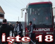 İşte 18 Kişilik kadro