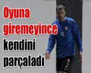 Oyuna giremeyince kendini parçaladı