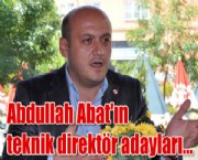 Abdullah Abat'ın teknik direktör adayları