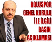 BOLUSPOR GENEL KURULU İLE İLGİLİ BASIN AÇIKLAMASI