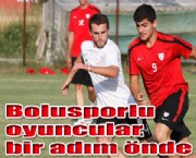 Bolusporlu oyuncular bir adım önde