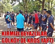 KIRMIZI BEYAZLILAR GÖLKÖY'DE KROS YAPTI