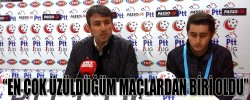 ERGİNER:“EN ÇOK ÜZÜLDÜĞÜM MAÇLARDAN BİRİ OLDU”