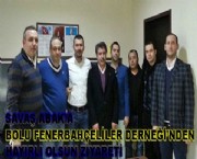 BOLU FENERBAHÇELİLER DERNEĞİ'NDEN HAYIRLI OLSUN ZİYARETİ
