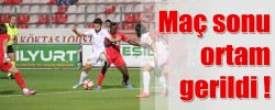 Maç sonu ortam gerildi !