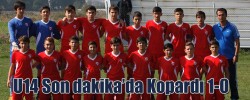 U14 Son dakika’da Kopardı 1-0