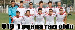 U19  1 puana razı oldu