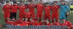 U19 Boluspor  Adanaspor’u Kızarttı 1-0