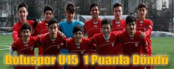 Boluspor U15  1 Puanla Döndü