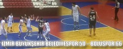 İZMİR BÜYÜKŞEHİR BELEDİYESPOR:50 – BOLUSPOR:66