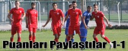 Puanları Paylaştılar  1-1