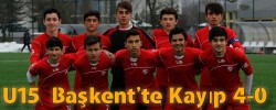 U15  Başkent ‘de Kayıp   4-0