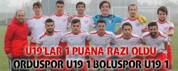 U19’LAR 1 PUANA RAZI OLDU