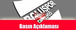 Boluspor Kulübü Basın Açıklaması