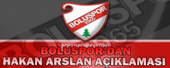 BOLUSPOR’DAN HAKAN ARSLAN AÇIKLAMASI
