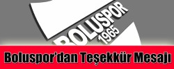 Boluspor'dan Teşekkür Mesajı