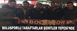 BOLUSPORLU TARAFTARLAR ŞEHİTLER TEPESİ'NDE DUA ETTİ