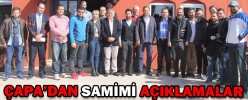 ÇAPA'DAN SAMİMİ AÇIKLAMALAR