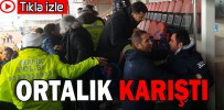 MAÇIN ARDINDAN ORTALIK KARIŞTI İŞTE O ANLAR