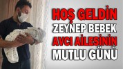 Avcı ailesinin mutlu günü