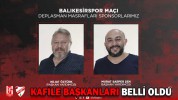 İKİ BAŞKAN YARDIMCISI KAFİLE BAŞKANI OLDU