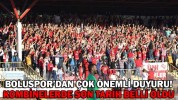 BOLUSPOR’DAN ÇOK ÖNEMLİ DUYURU!