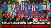 TEKKE DEREKÖY:4 YAKABAYAT:1