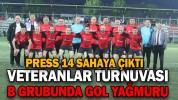 VETERANLAR TURNUVASI B GRUBUNDA GOL YAĞMURU