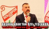 Başkan Savaş Abak’tan özel teşekkür