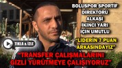 BOLUSPOR SPORTİF DİREKTÖRÜ ALKAŞİ İKİNCİ YARI İÇİN UMUTLU