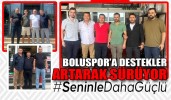 BOLUSPORLU YÖNETİCİLER ESNAF ZİYARETLERİNE DEVAM EDİYOR