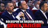 BOLUSPOR’DA BAŞKAN ABAK GÜVEN TAZELEDİ