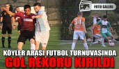 Köyler arası futbol turnuvasında gol rekoru kırıldı