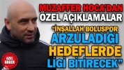 MUZAFFER HOCA’DAN ÖZEL AÇIKLAMALAR “İNŞALLAH BOLUSPOR ARZULADIĞI HEDEFLERDE LİGİ BİTİRECEK”