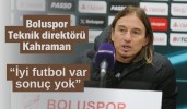 Boluspor teknik direktörü Kahraman: “İyi futbol var sonuç yok”