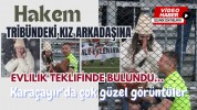 Hakem tribündeki kız arkadaşına evlilik teklifinde bulundu