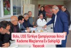 Bolu, U16 Türkiye Şampiyonası İkinci Kademe Maçlarına Ev Sahipliği Yapacak