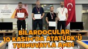 Bolu'da bilardoculardan 10 Kasım turnuvası