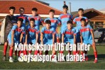 Kıbrıscıkspor U16’dan lider Soysalspor’a ilk darbe!
